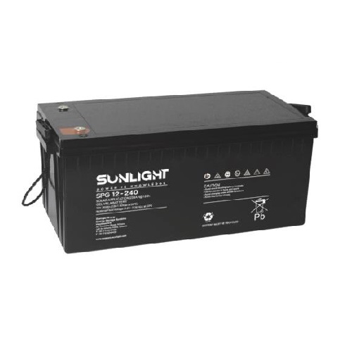 Batterie SPG 12V-240Ah pour Systèmes d'énergie Solaire et éolienne SPG 240AH